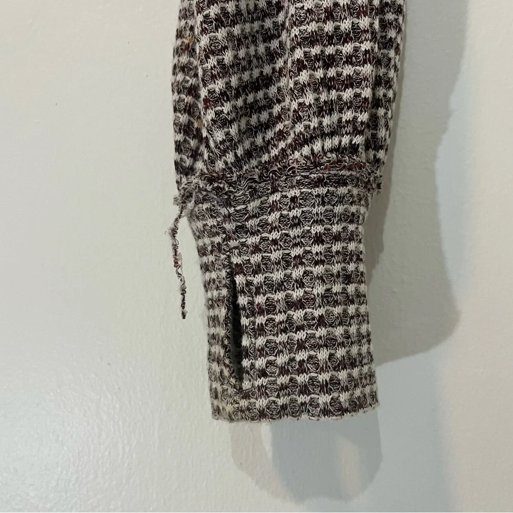 Free People Cropped Turtleneck Sweater Wine